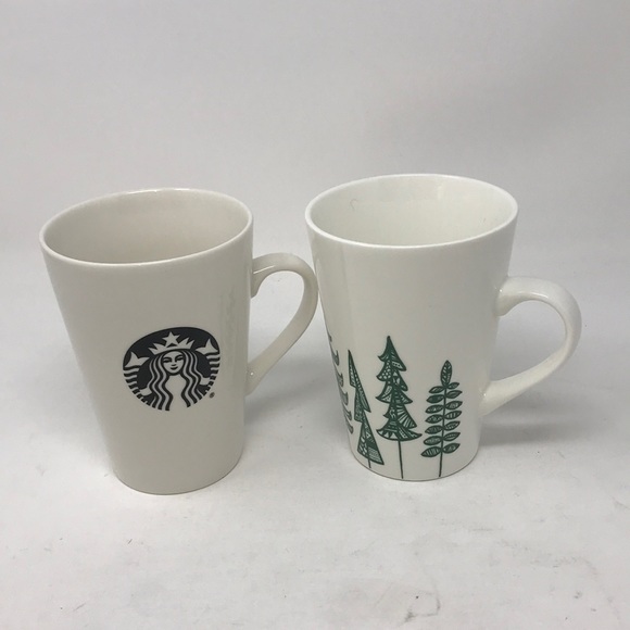 Two Starbucks coffee mugs One is Christmas edition - Picture 1 of 6